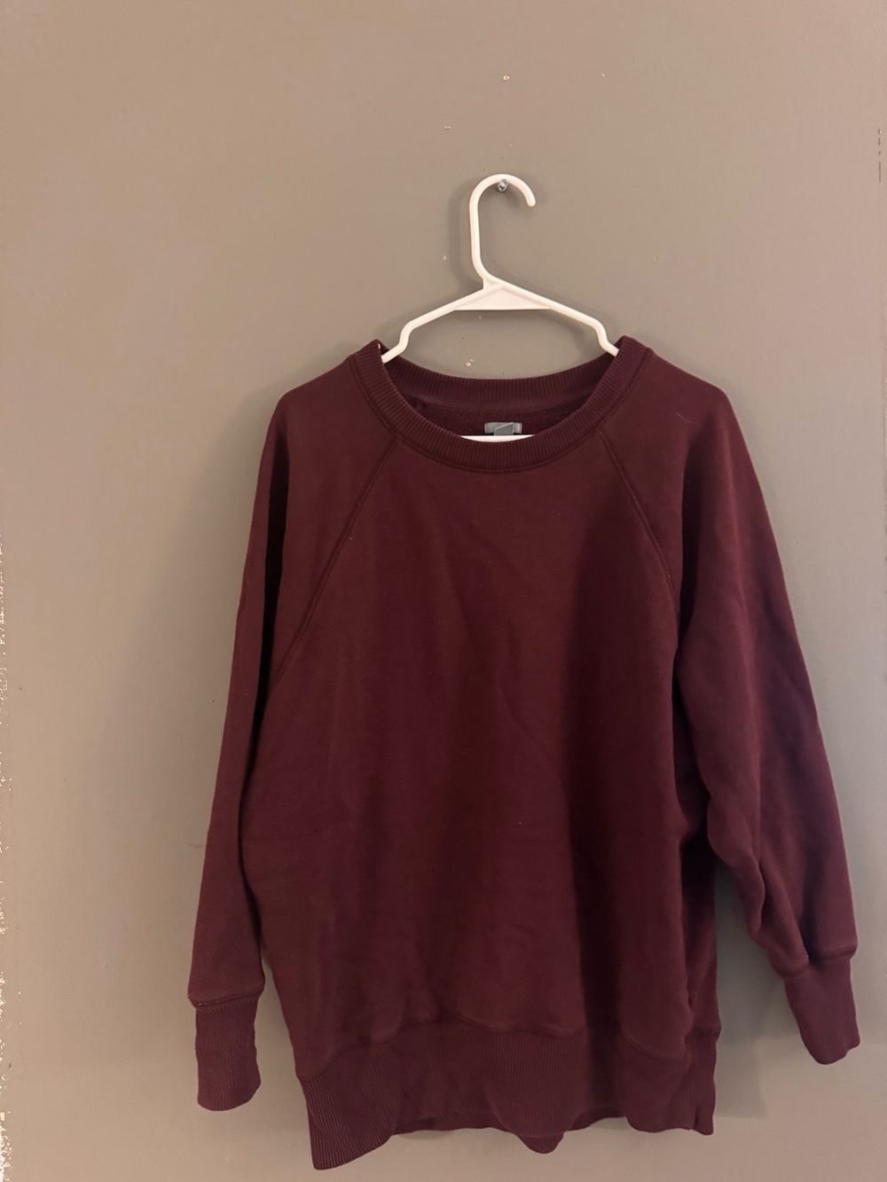 aerie Maroon Crewneck Sweatshirt